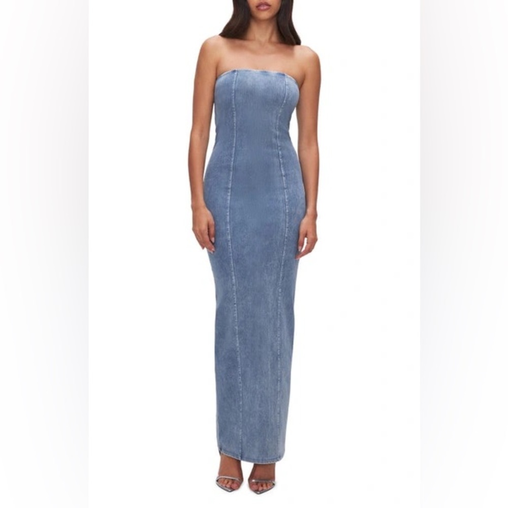 Good American Denim Softsculpt Maxi Dress XS